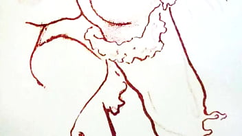 Retro erotic drawings