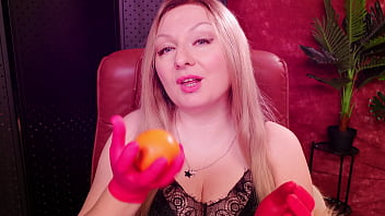 Nurse gloves and eating oranges arya grander