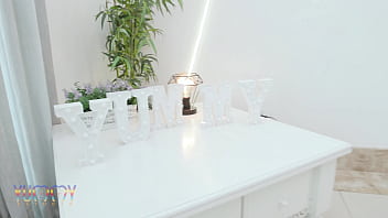 Cute brazilian lia loci first time in yummy estudio getting fucked by 3 big studs with double penetration footjob and cum swallow