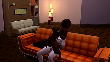 Cock and boobs jumping