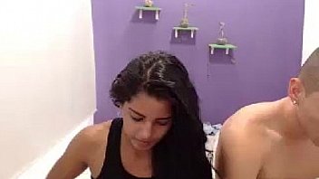 Hot hispanic girl riding dick