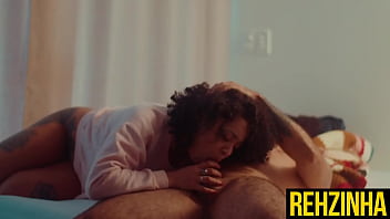 Bbw sharing bed with boss ends with huge cumshot rehzinha