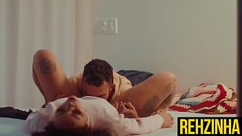 Bbw sharing bed with boss ends with huge cumshot rehzinha