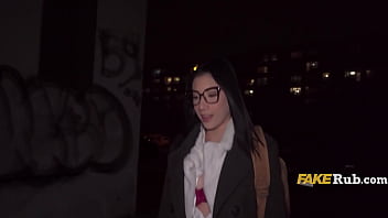 Gorgeous hispanic future doctor does the deed for quick cash