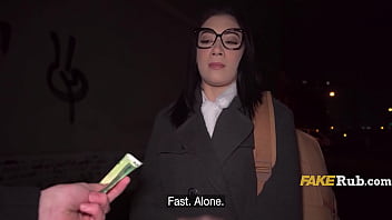 Gorgeous hispanic future doctor does the deed for quick cash