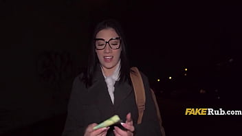 Gorgeous hispanic future doctor does the deed for quick cash