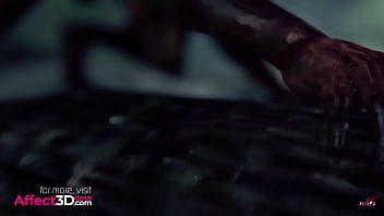 Big tits blonde babe fucked in a cave