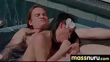Nuru massage ends with a hot shower fuck 2