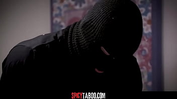 Petite teen fucked from behind by a burglar