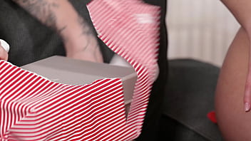 Christmas cuties eden ivy and leya desantis invite neighbours in for festive dp gangbang gp3153