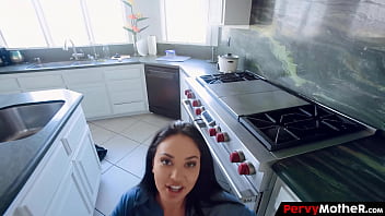 Big titty stepmother allured her unaware step son early morning