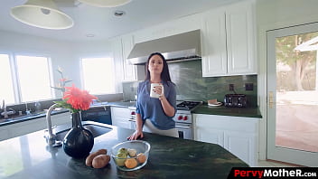 Big titty stepmother allured her unaware step son early morning