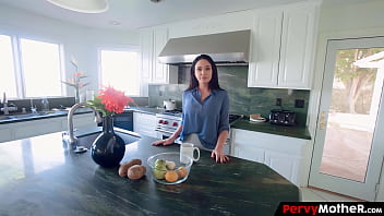 Big titty stepmother allured her unaware step son early morning