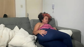 Stepson couldn’t resist my farts so i tease him until he cums