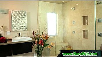 Asian busty babe gives slippery nuru massage 09