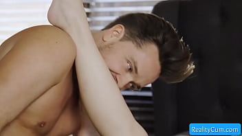 Natural busty teenager gives amazing wet blowjob while getting her cunt finger fucked