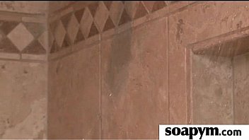 Soapy big tits lead to erotic massage 2