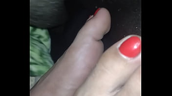 Playing at night with your feet