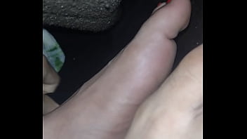 Playing at night with your feet