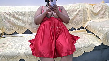 Sexy lady boobs in webcam