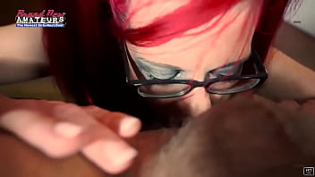 Kinky lily b sucks a cock feet balls and ass before swallowing warm cum