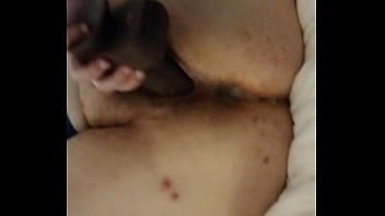 Bbw makes her fat pussy cream all over a bbc dildo