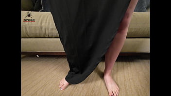 Kat modeling another outfit dressing and undressing