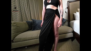 Kat modeling another outfit dressing and undressing