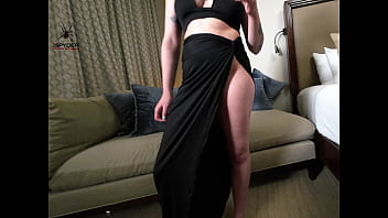 Kat modeling another outfit dressing and undressing