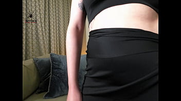 Kat modeling another outfit dressing and undressing