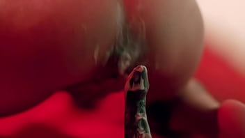 Anal play with cream & fart