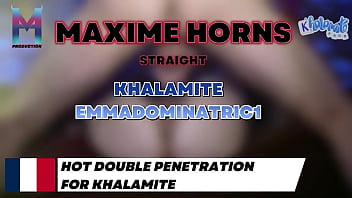 Intense blowjob et double pénétration avec khalamite et emmadominatric1 ️chaque geste est calculé pour te rendre
