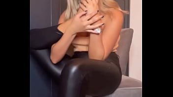 Blonde sucking her perfect foot