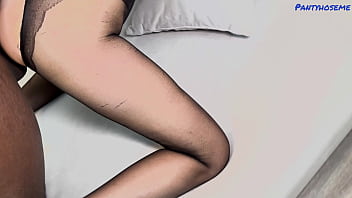 Horny mature rita wearing pantyhose gets her pussy creampied by black cock in interracial sex scene