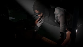 Ellie rides cock all night long