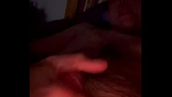 Rubbing my throbbing huge cock and edging