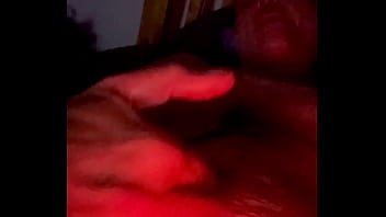 Rubbing my throbbing huge cock and edging