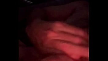 Rubbing my throbbing huge cock and edging