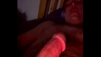 Rubbing my throbbing huge cock and edging
