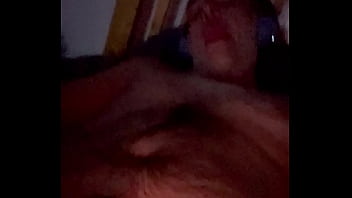 Rubbing my throbbing huge cock and edging