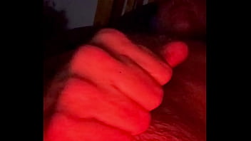 Rubbing my throbbing huge cock and edging