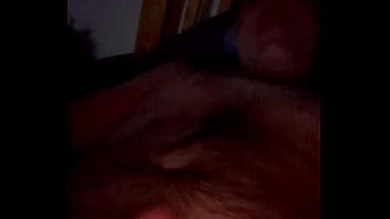 Rubbing my throbbing huge cock and edging