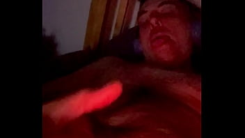 Rubbing my throbbing huge cock and edging