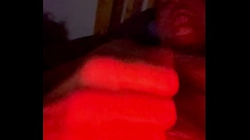 Rubbing my throbbing huge cock and edging