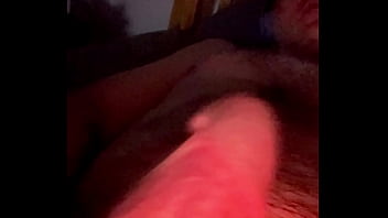 Rubbing my throbbing huge cock and edging