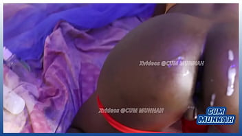 Ebony doggystyle sex red underwear drip with cum