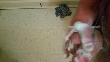 Jacking off in shower