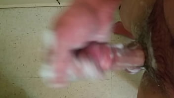 Jacking off in shower