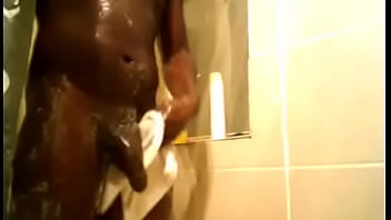 Showed off bbc male suded up showertime for ladies who love chocolate