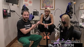 Channy crossfire sucks dick before getting blasted with cum